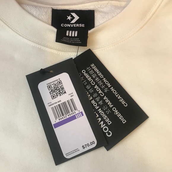 NWT - Converse Shapes Bubble Crew - Size IIII - Picture 9 of 10